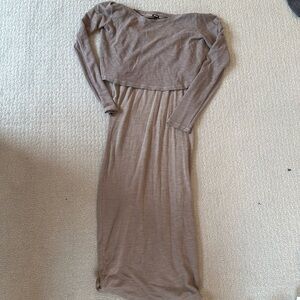 Monrow midi dress, gauze top, open back